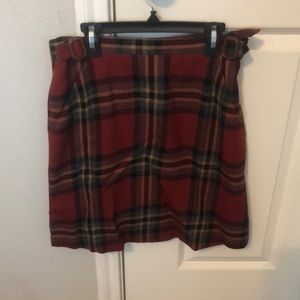Plaid dress skirt